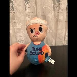 Bark 'Tune Squad' Sporty Pig Plush Dog Toy - Basketball-Themed